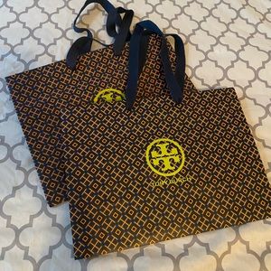 Set of 2, Tory Burch shopping bags